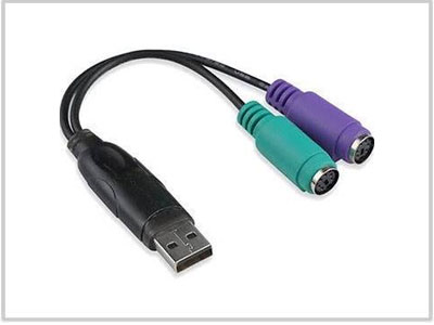 Adaptateur USB male / PS2 Clavier-souris