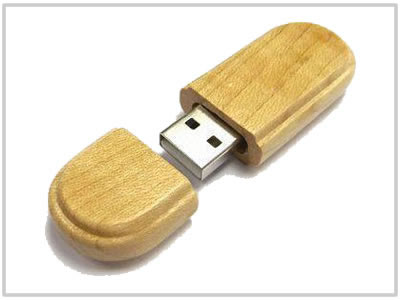 Clé USB Bois arrondi - 4 Go