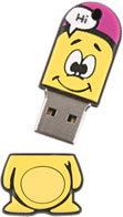Clé USB Nano Jaune - 4 Go