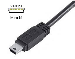 Cordon USB 2.0 type A Male / Mini USB type B Male