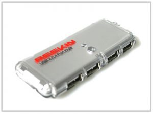 Mini Hub USB Reekin - 4 Ports Transparent [REEKIN]